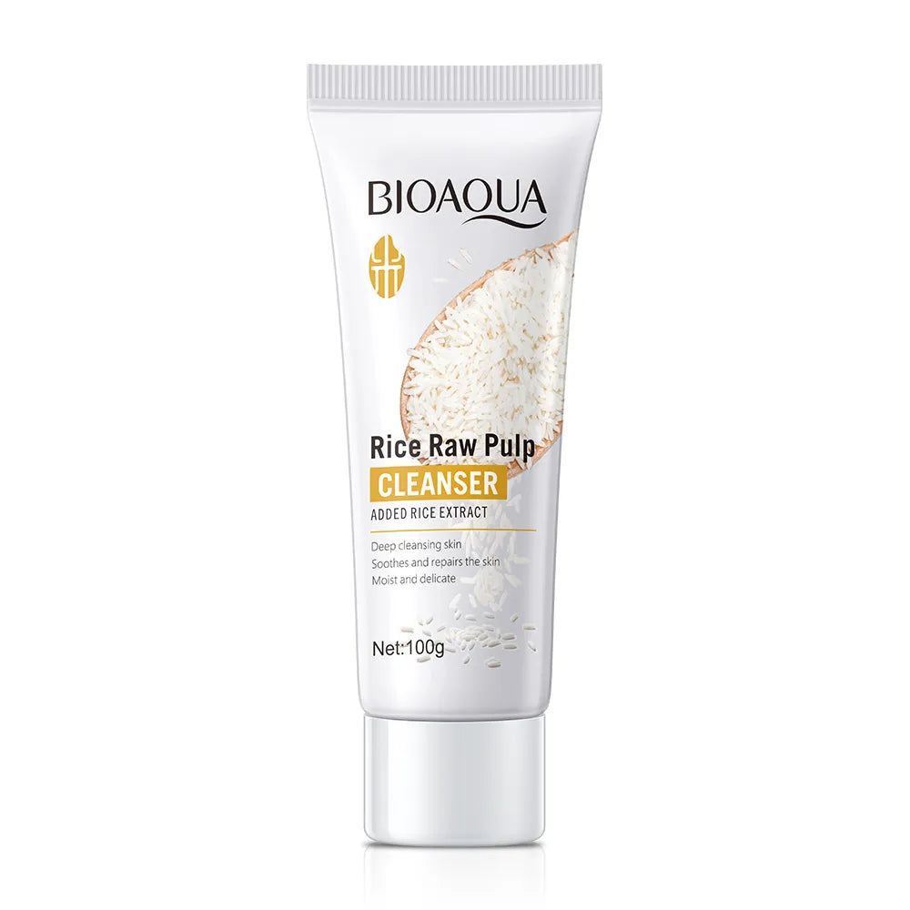 BIOAQUA Rice Raw Pulp Cleanser / Face Wash 100g BQY41005