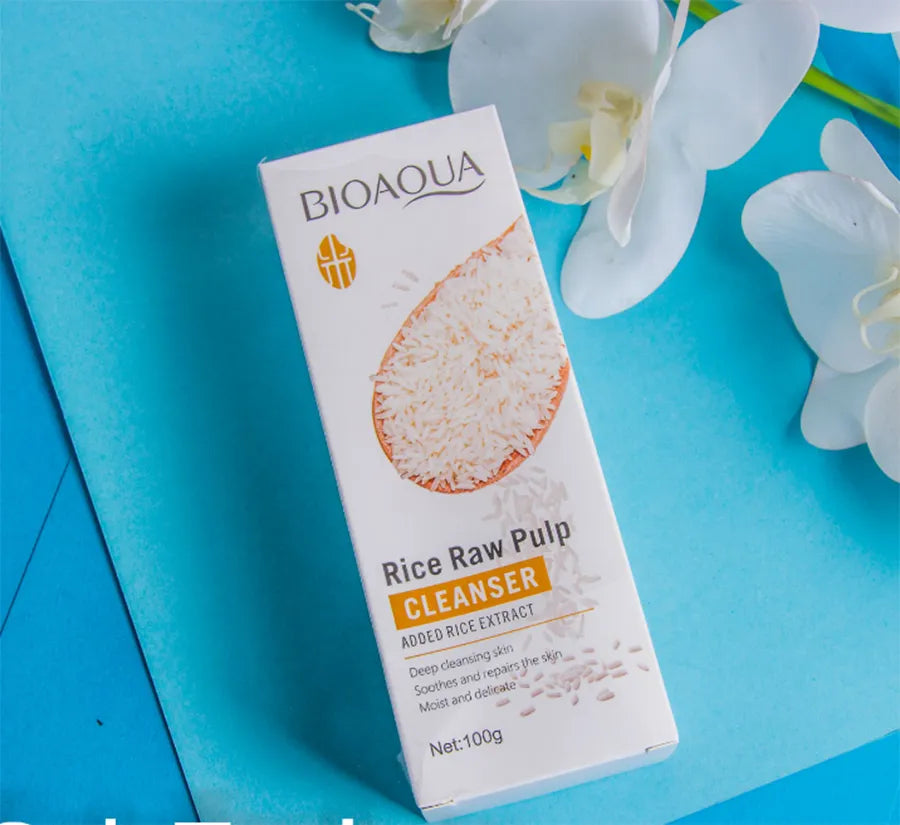 BIOAQUA Rice Raw Pulp Cleanser / Face Wash 100g BQY41005