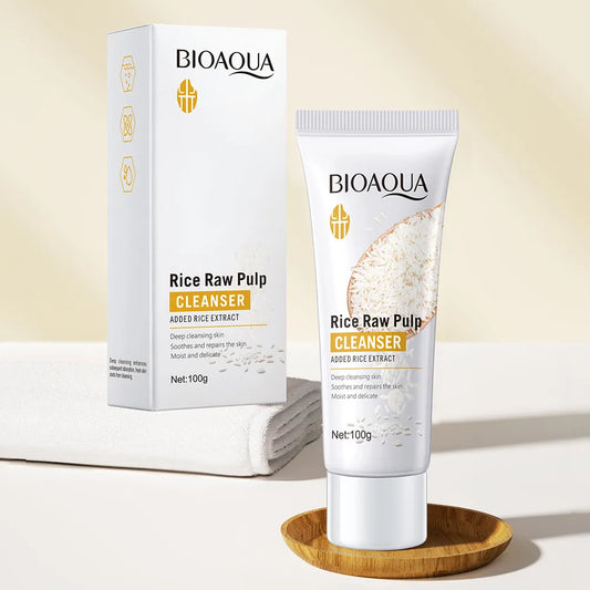 BIOAQUA Rice Raw Pulp Cleanser / Face Wash 100g BQY41005