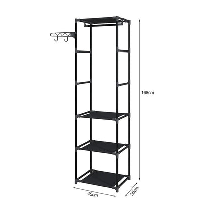 Metal Coat Stand With Shoe Rack, Clothes Rack Hanging Stand With 3 Tier Storage Shelf Buy And Buy